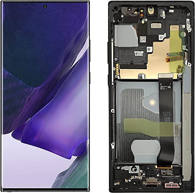 OLED Screen Digitizer Assembly with Frame for Samsung Galaxy Note 20 Ultra 5G N986 (Service Pack)-Mystic Black - Best Cell Phone Parts Distributor in Canada, Parts Source OLED Screen Digitizer Assembly with Frame for Samsung Galaxy Note 20 Ultra 5G N986 (Service Pack)-Mystic Black - Best Cell Phone Parts Distributor in Canada, Parts Source